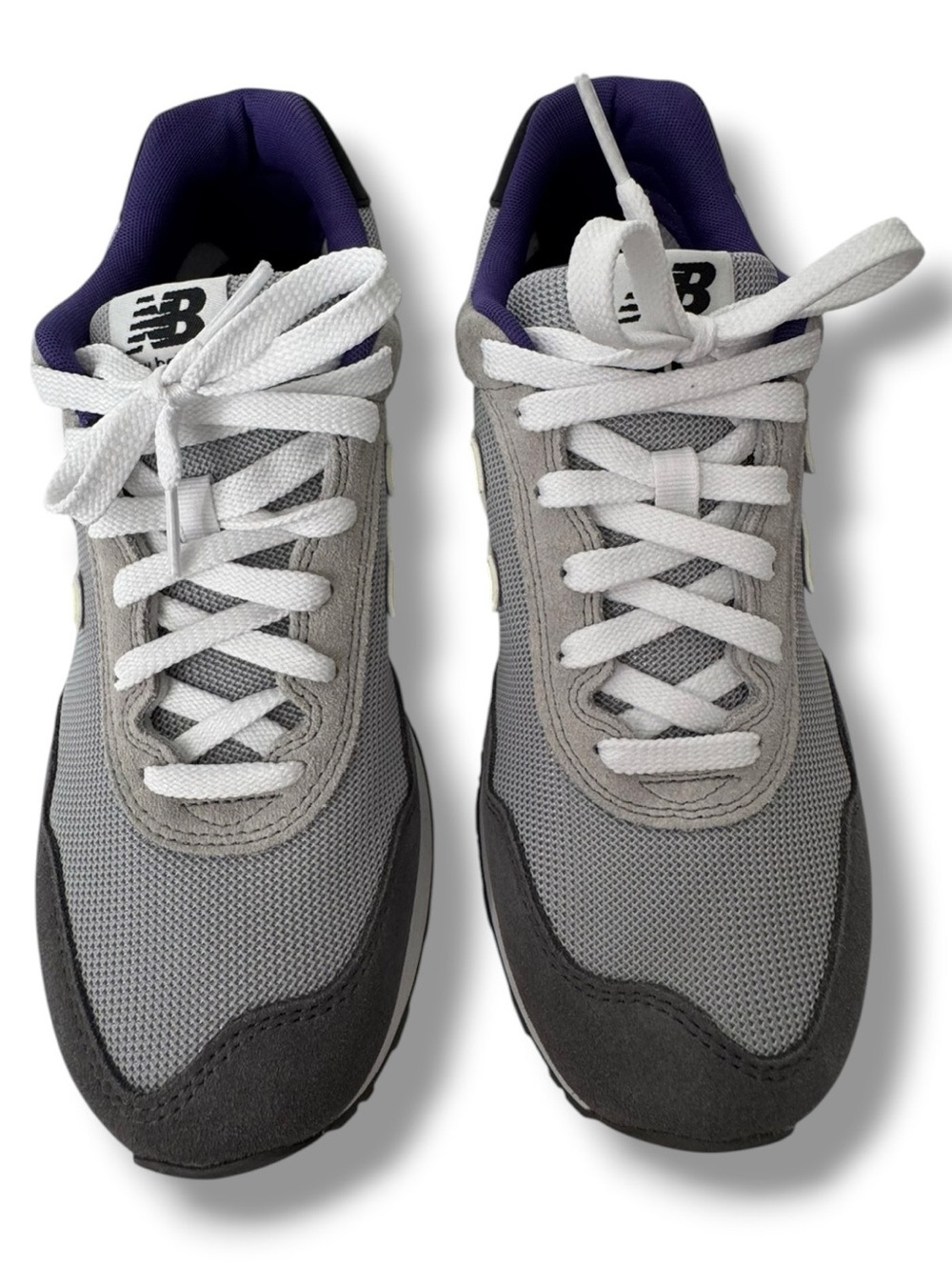 New Balance 515 Men’s Sneakers Size 9 Grey Yellow Purple Suede Mesh Retro